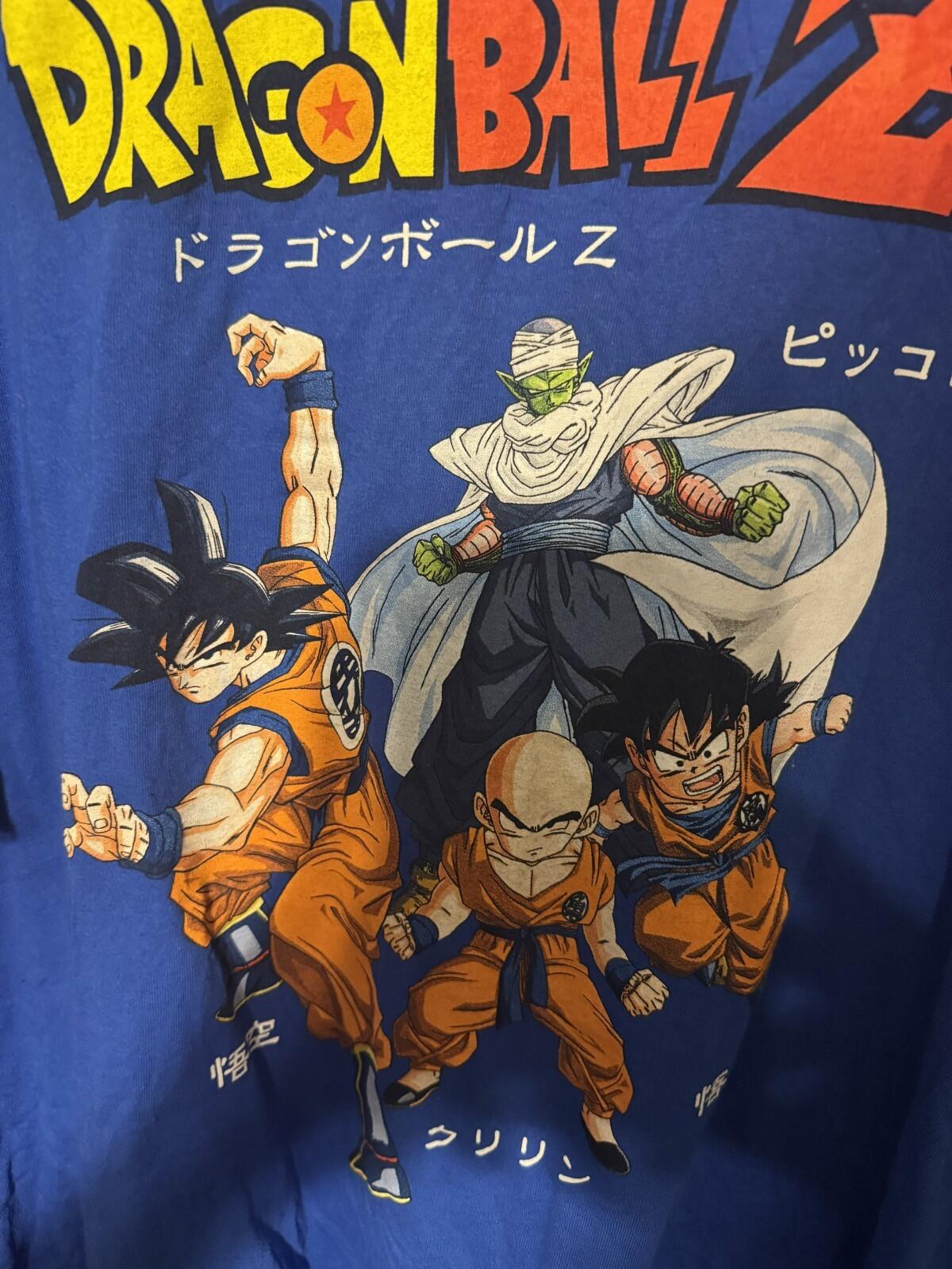 Dragon Ball Z Logo T Shirt Men's Size XL Blue