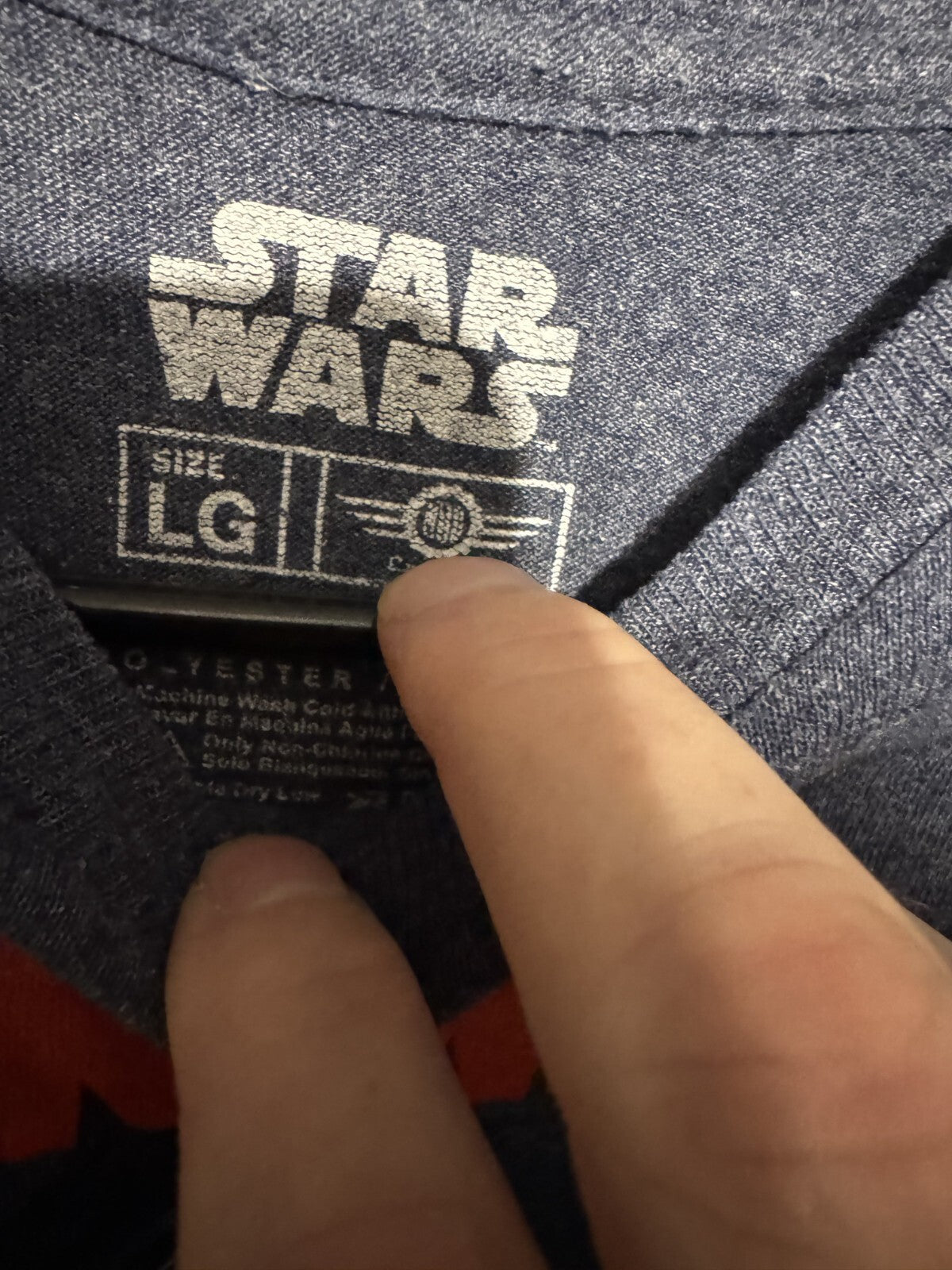 Star Wars Darth Vader T-Shirt Kid's Size L Blue