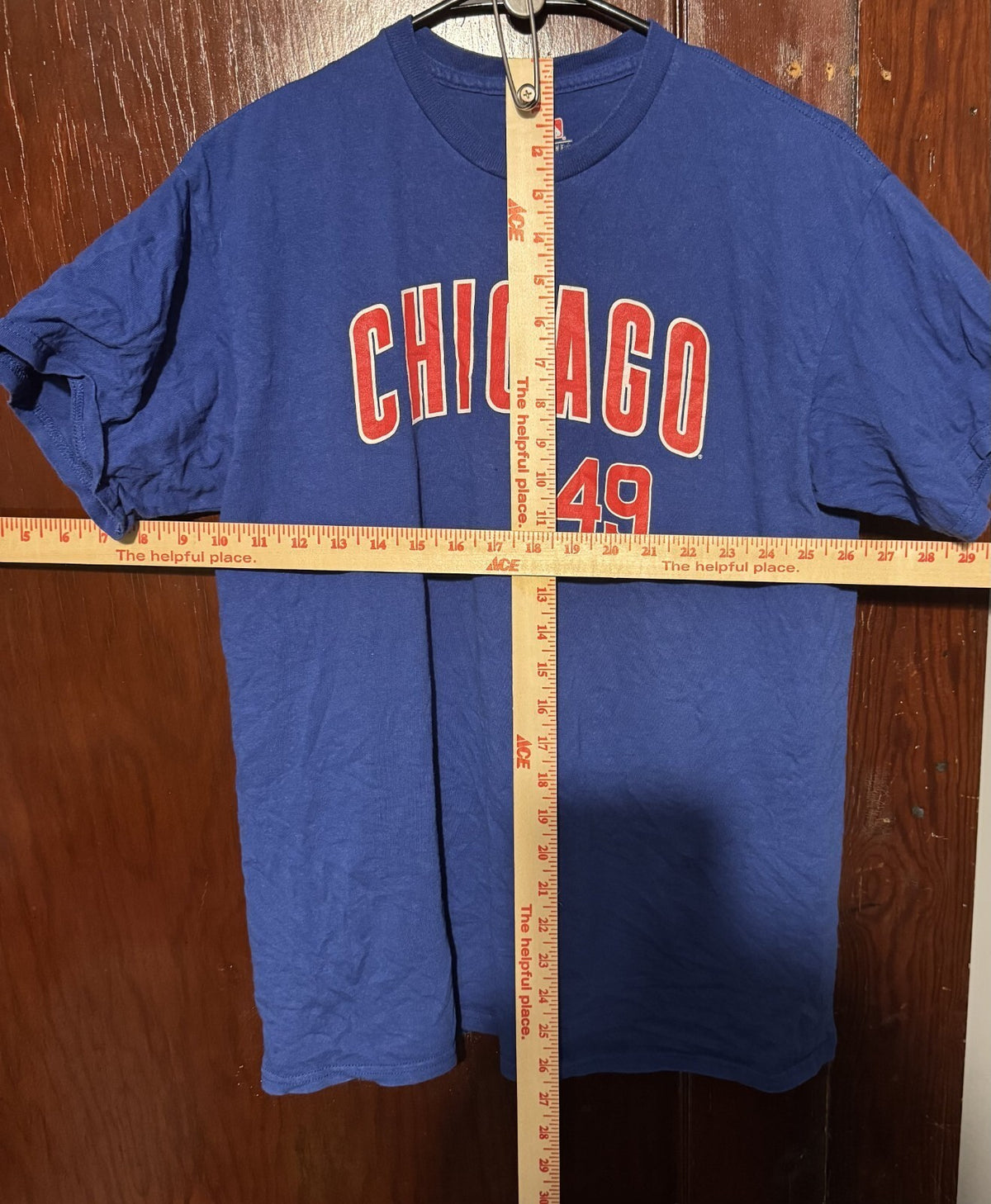 Chicago Cubs Jake Arieta T-shirt Men's Size M Blue