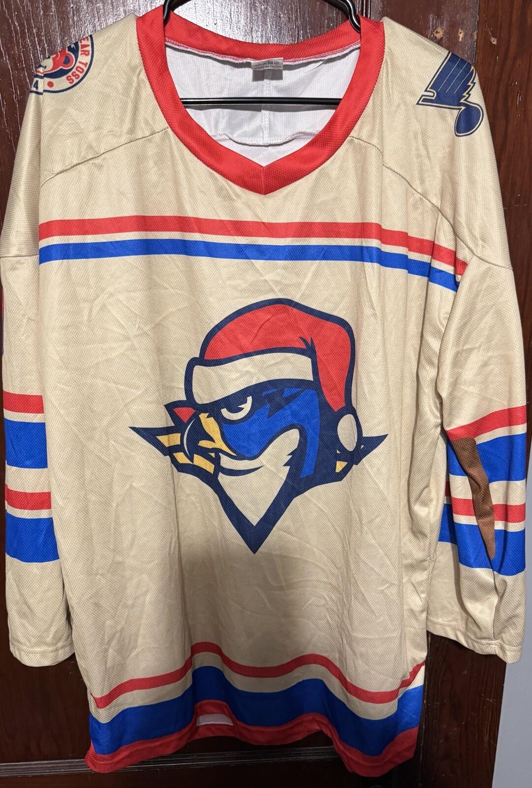 Springfield Thunderbirds Jersey Off-White Men's Size L
