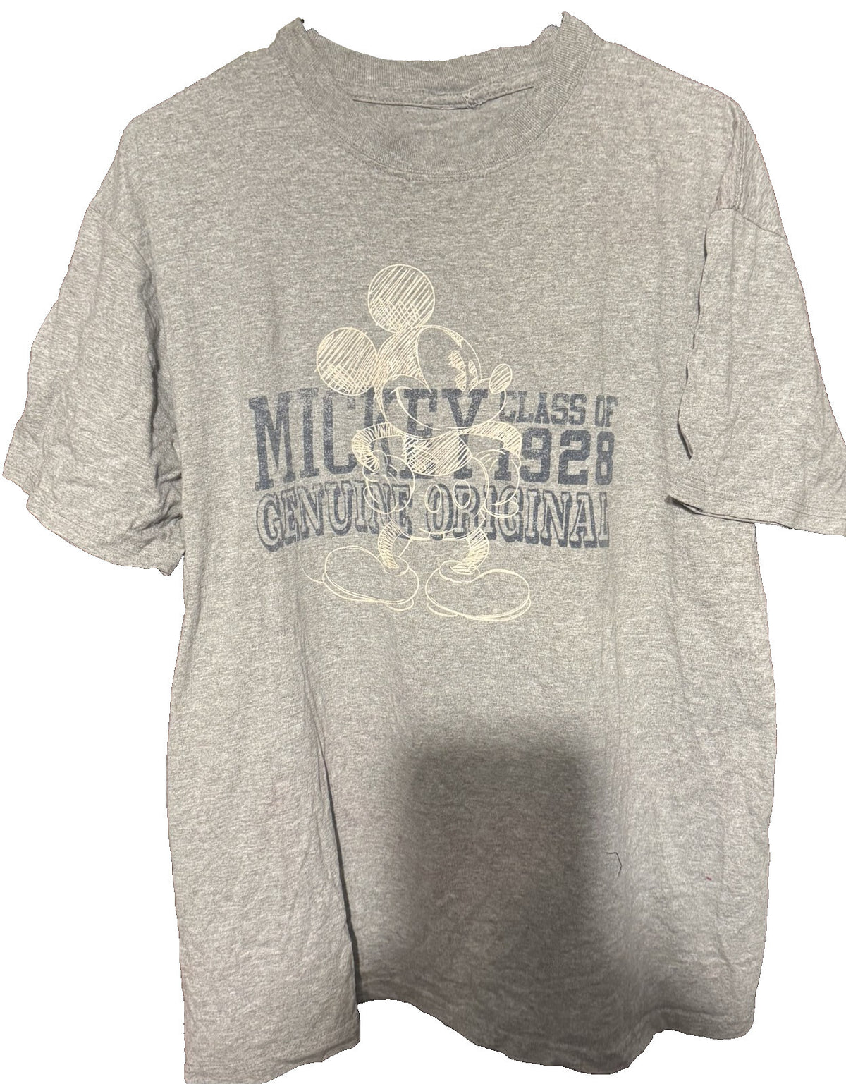 Mickey Mouse Disney S/S T-Shirt Gray Men's Size L ?