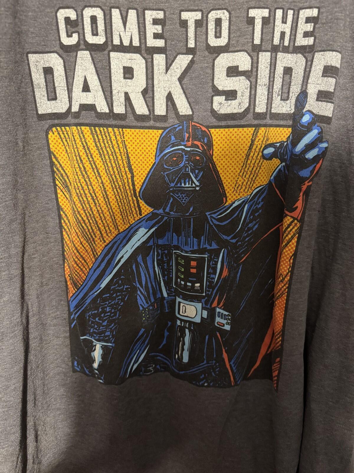 Star Wars Darth Vader T Shirt Men's Size XL Gray