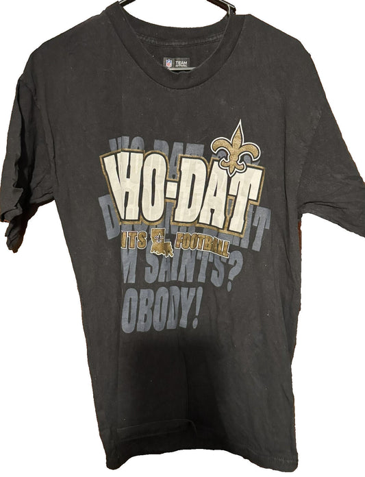 New Orleans Saints Black Short Sleeve tee shirt Men size L
