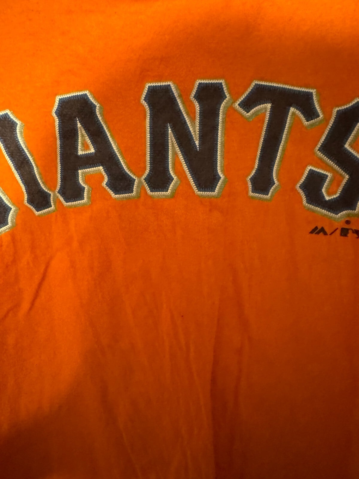 San Francisco Giants Madison Bumgarner Majestic Orange Player T-Shirt Sz 3XL
