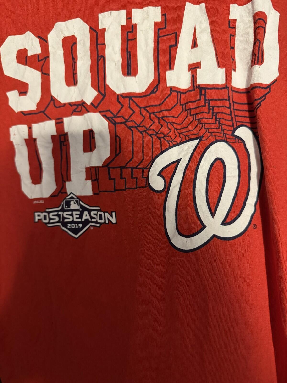 Washington Nationals 2019 Playoffs Red T-Shirt Men Sz M