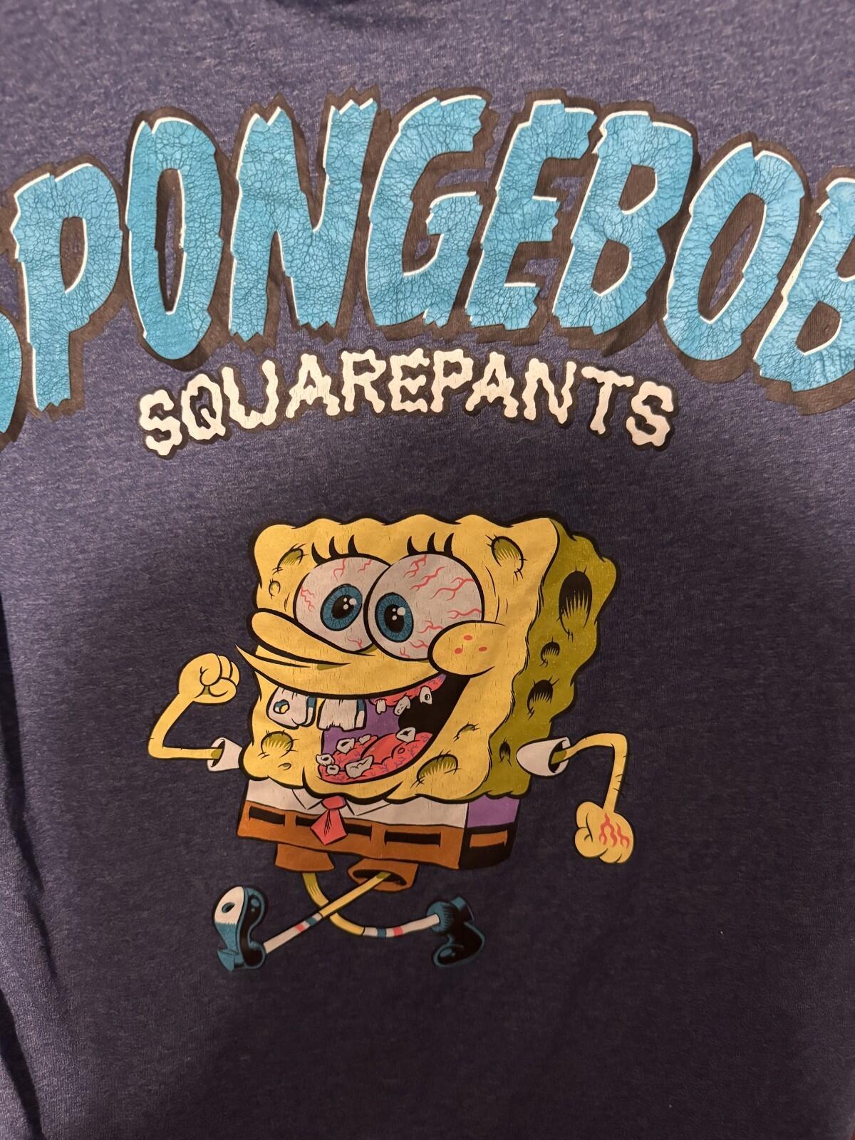 SpongeBob SquarePants S/S T-Shirt Men L Blue