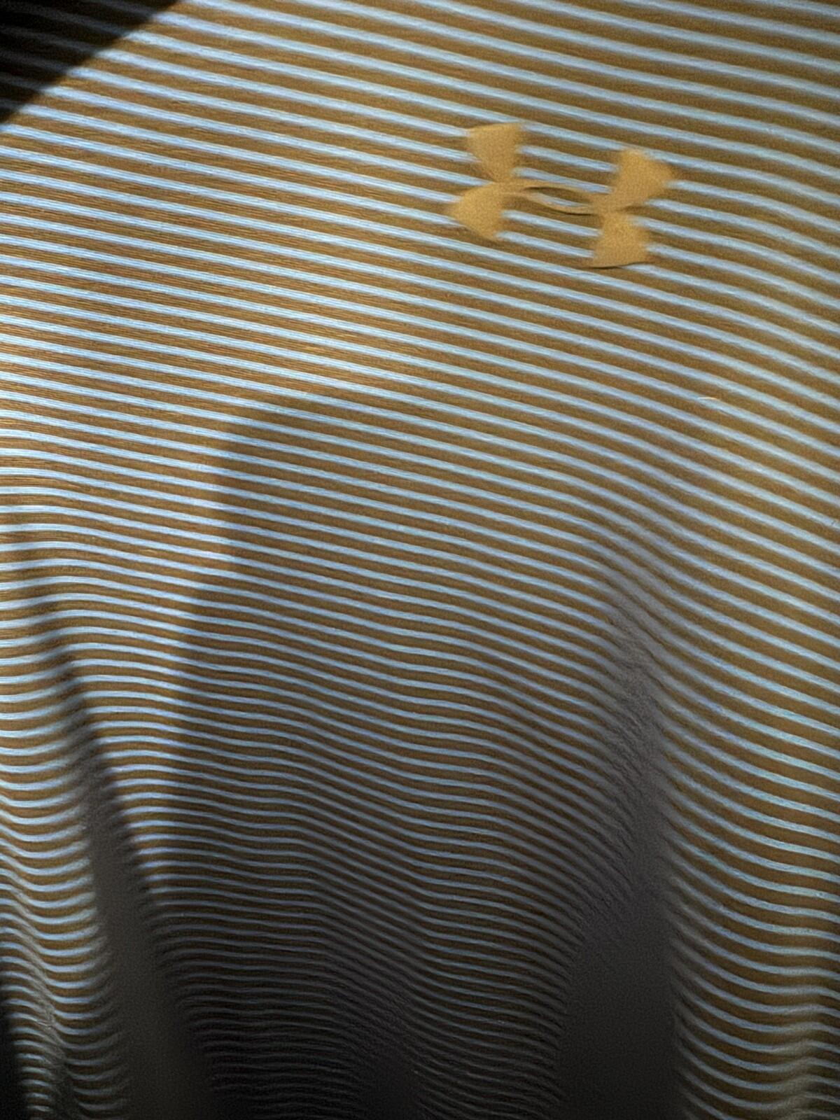 Under Armour Golf Polo Shirt Blue Striped Men's Size XXL