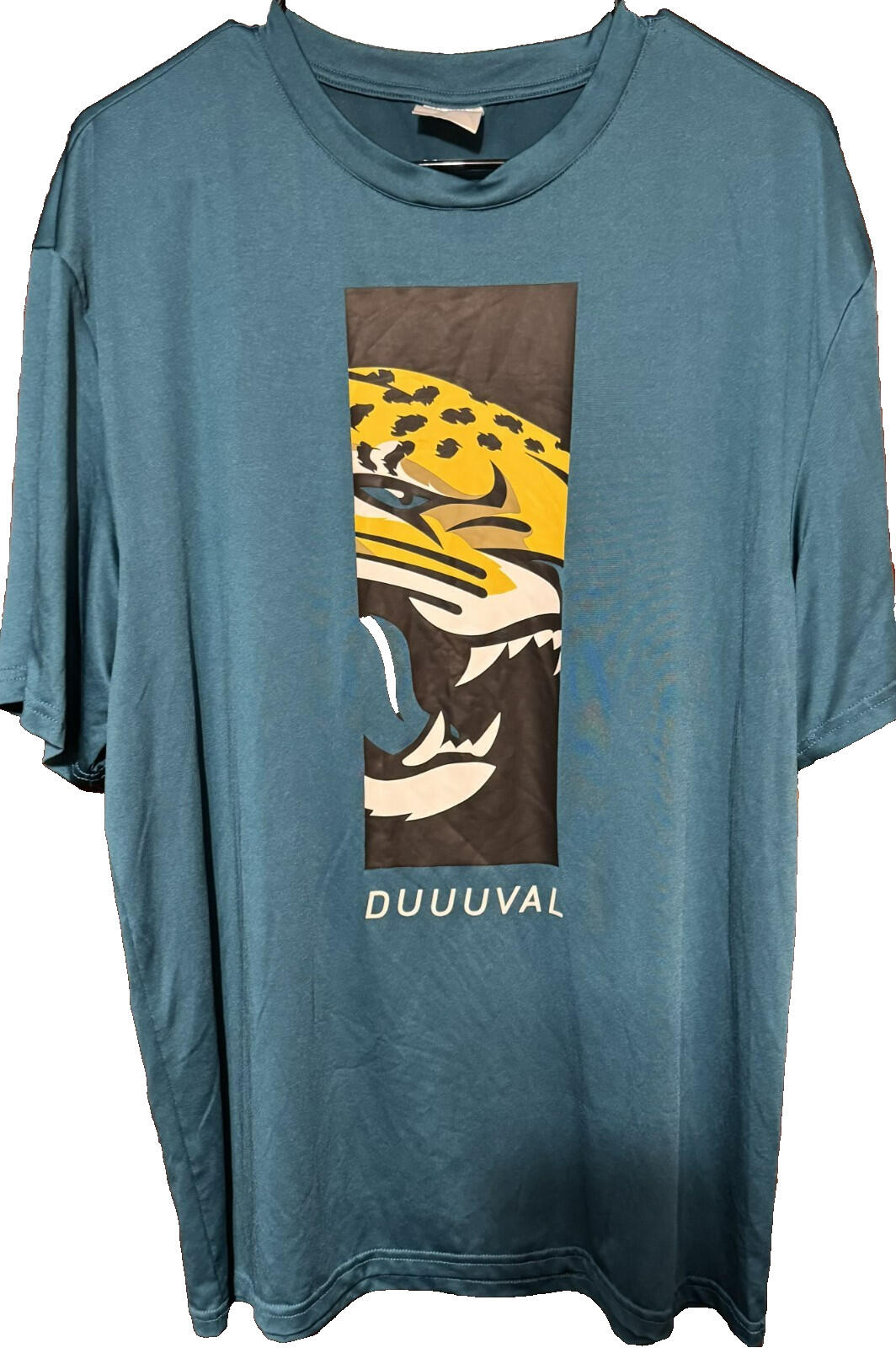 Jacksonville Jaguars Teal Short Sleeve T-shirt Size XL