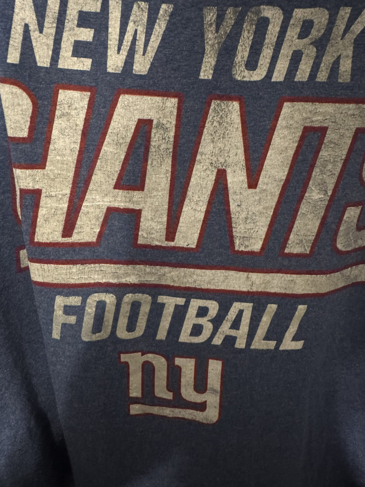 New York Giants NFL Long Sleeve T-Shirt Men Size XXL Blue