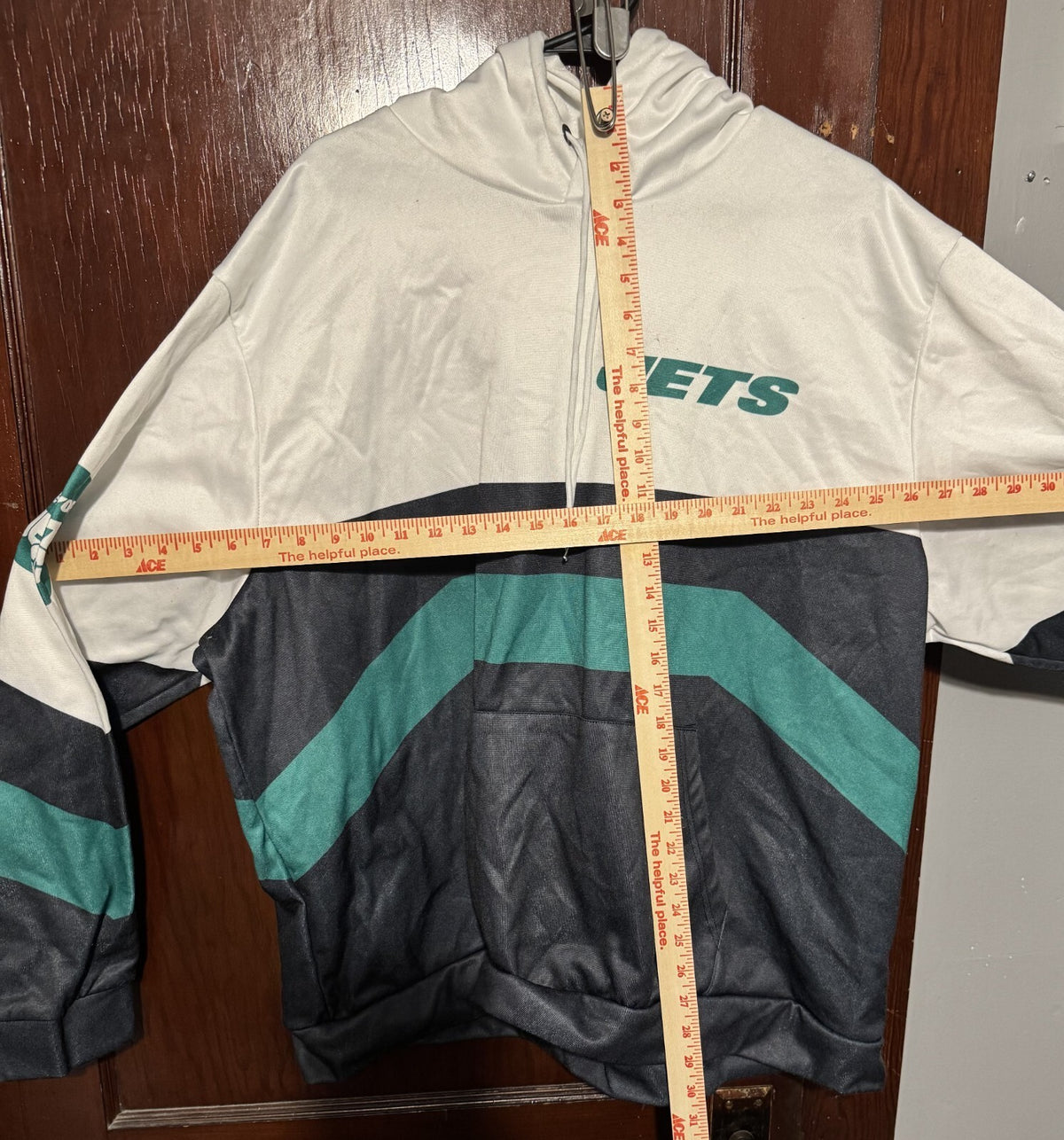 New York Jets Football Hoodie Men's sz XXL ? White/Green/Black