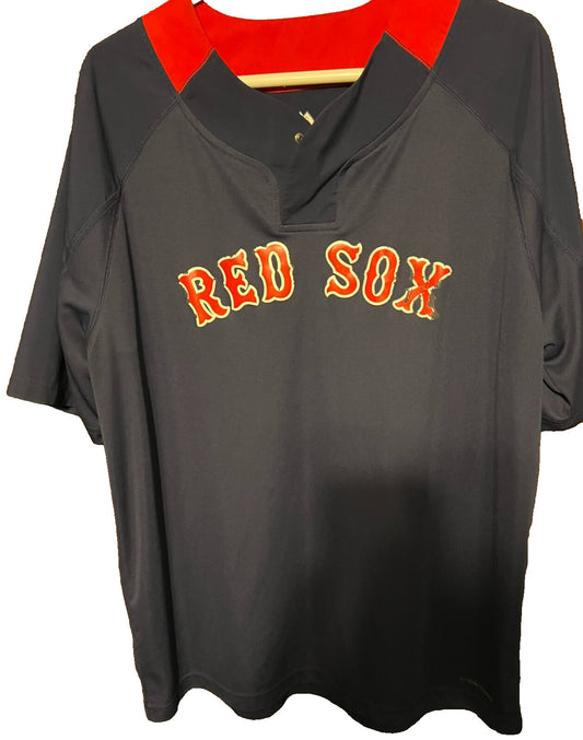 Boston Red Sox Majestic Distressed Windbreaker Men's XL Blue