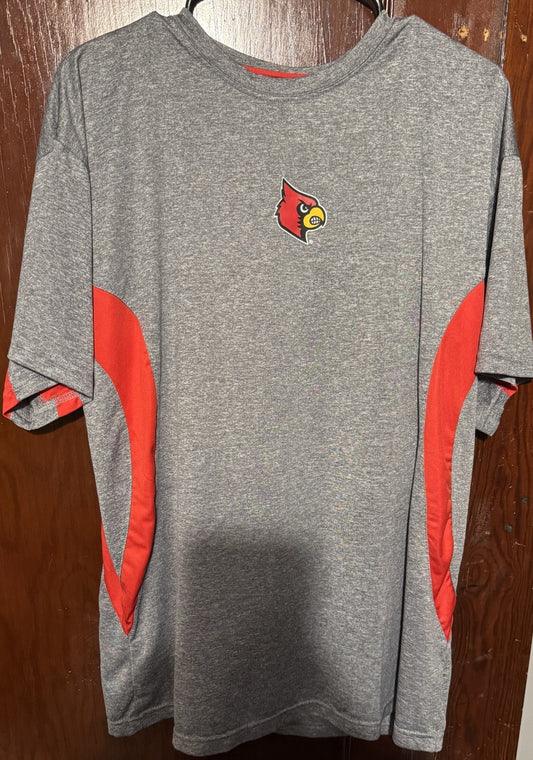 Louisville Cardinals Knights Basketball T-Shirt Men Sz XL Gray