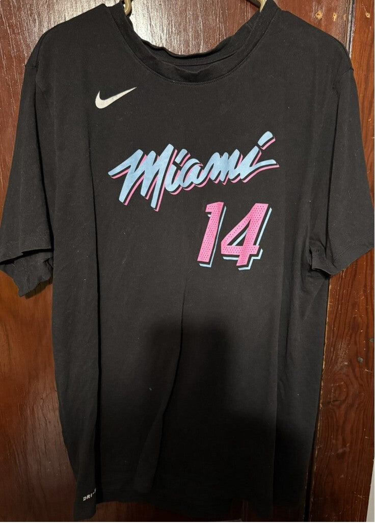 Miami Heat Tyler Herro #14 Player T-Shirt Men Size XL Black