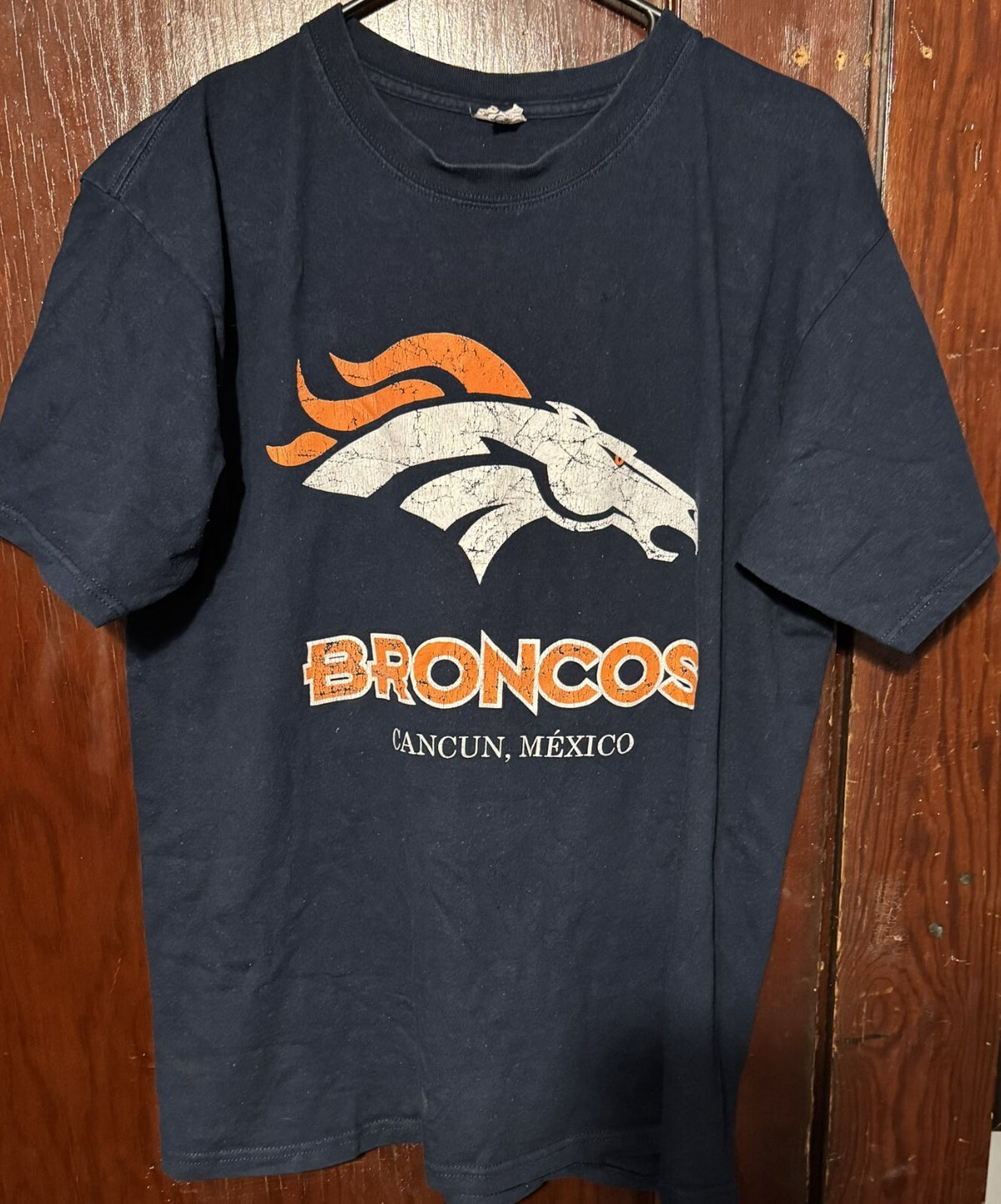 Denver Broncos Short Sleeve T-Shirt Men's L Blue