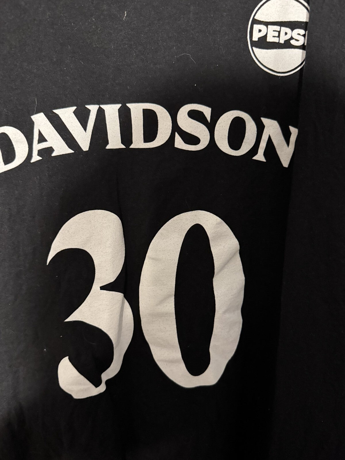 Davidson College Wildcats Steph Curry T-Shirt Black Men's Size XL