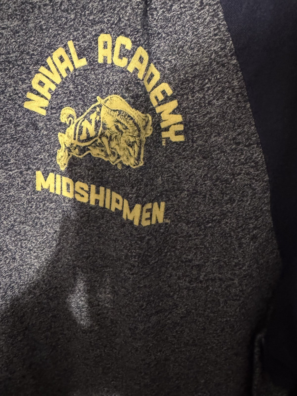 United States Naval Academy Under Armour Men's Henley Size L Blue US Military