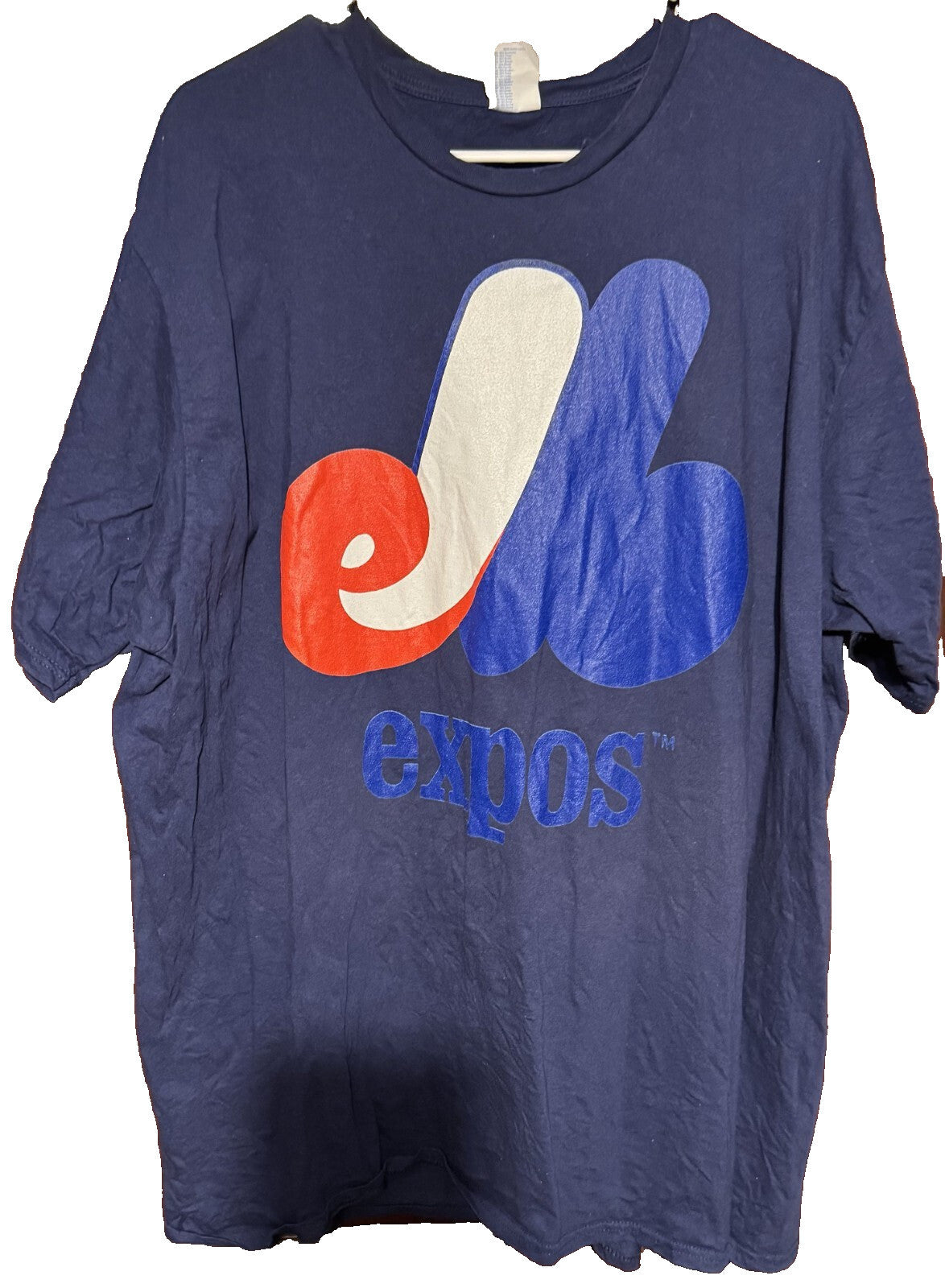 Montreal Expos Short Sleeve Blue T-Shirt Men's Size 3XL MLB