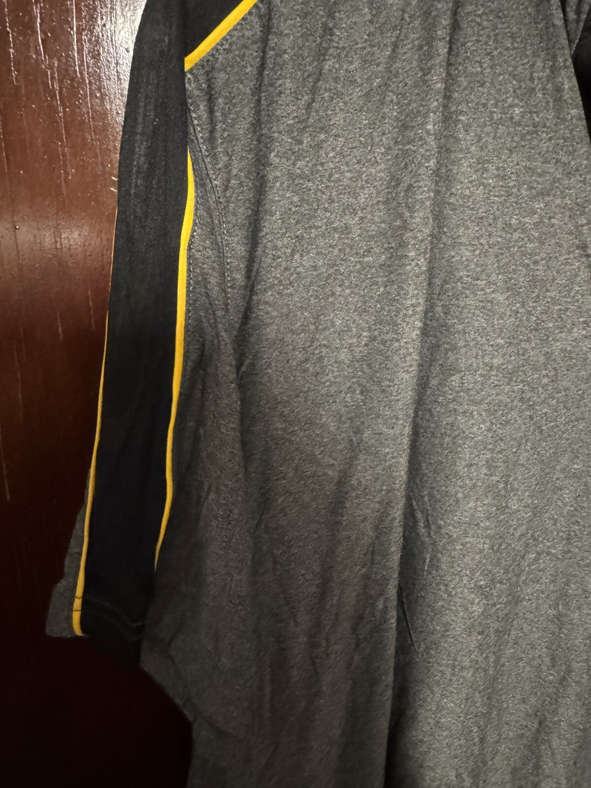 Boston Bruins Fanatics Polo Shirt Gray Men's Sz L