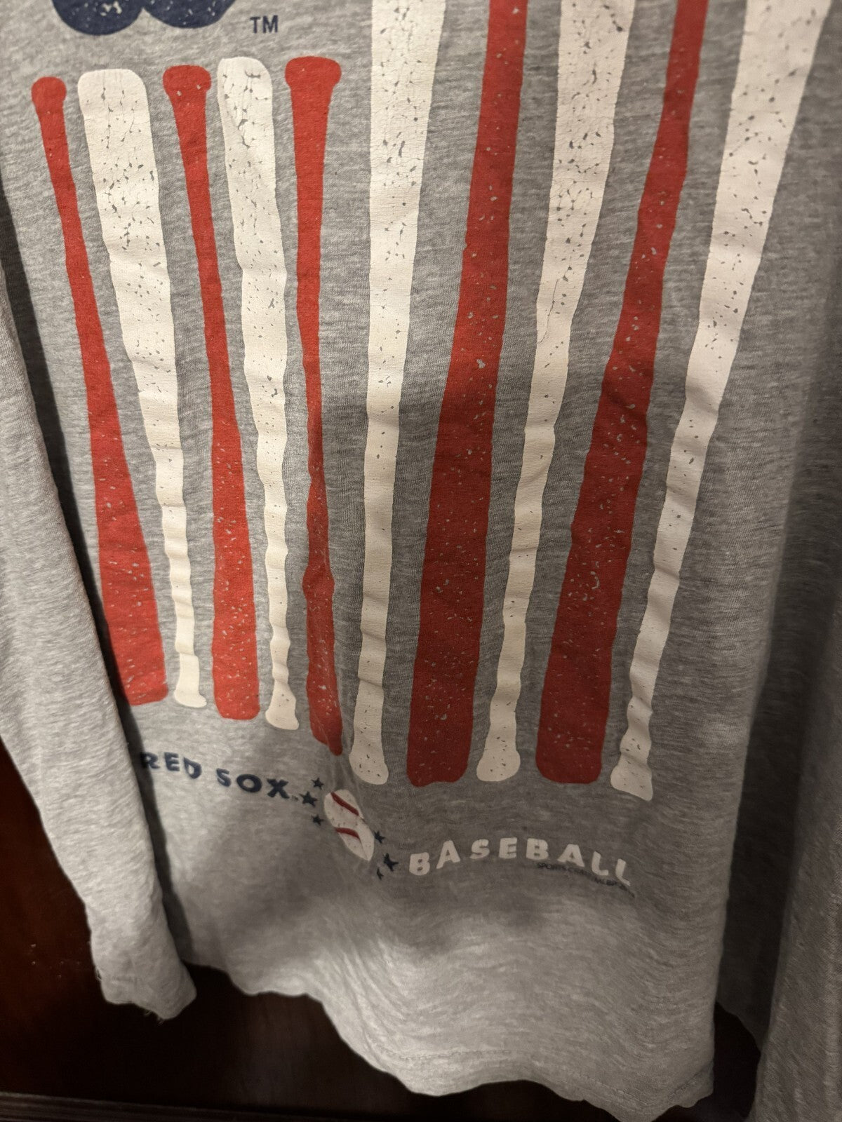 Boston Red Sox Short Sleeve Bat Tee Men's XL Gray
