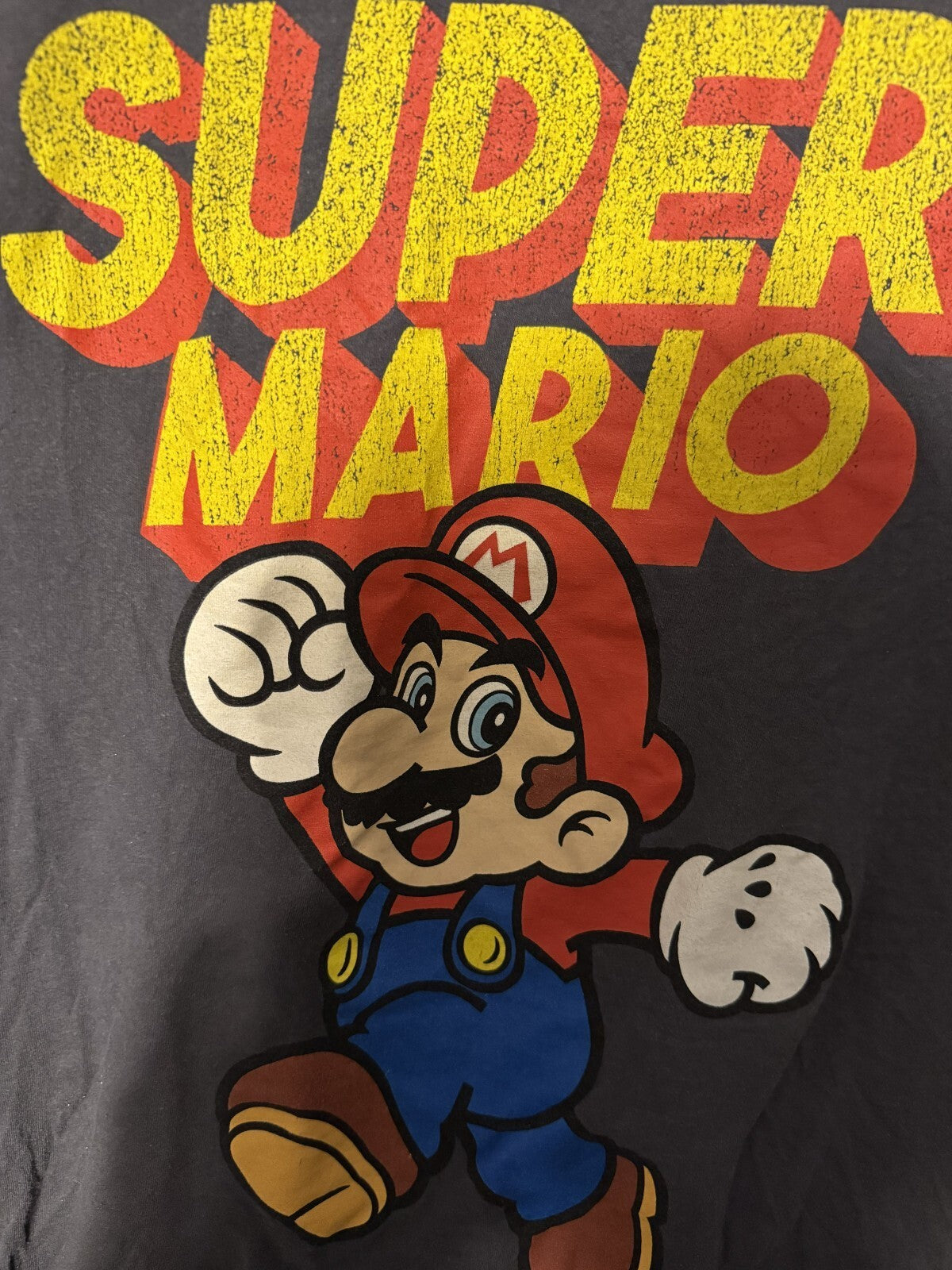Super Mario Brothers T Shirt Men's Size Medium Gray