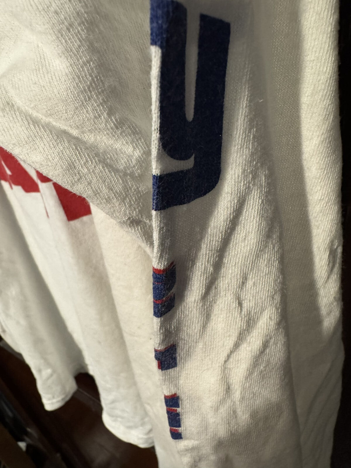 New York Giants Majestic Long Sleeve T-Shirt Men Sz XL White