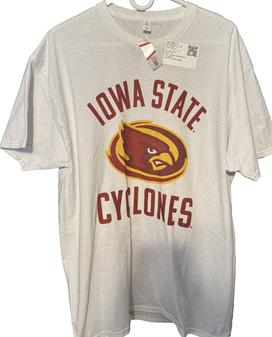 Iowa State Cyclones S/S T-Shirt White Men Sz XL New With Tag