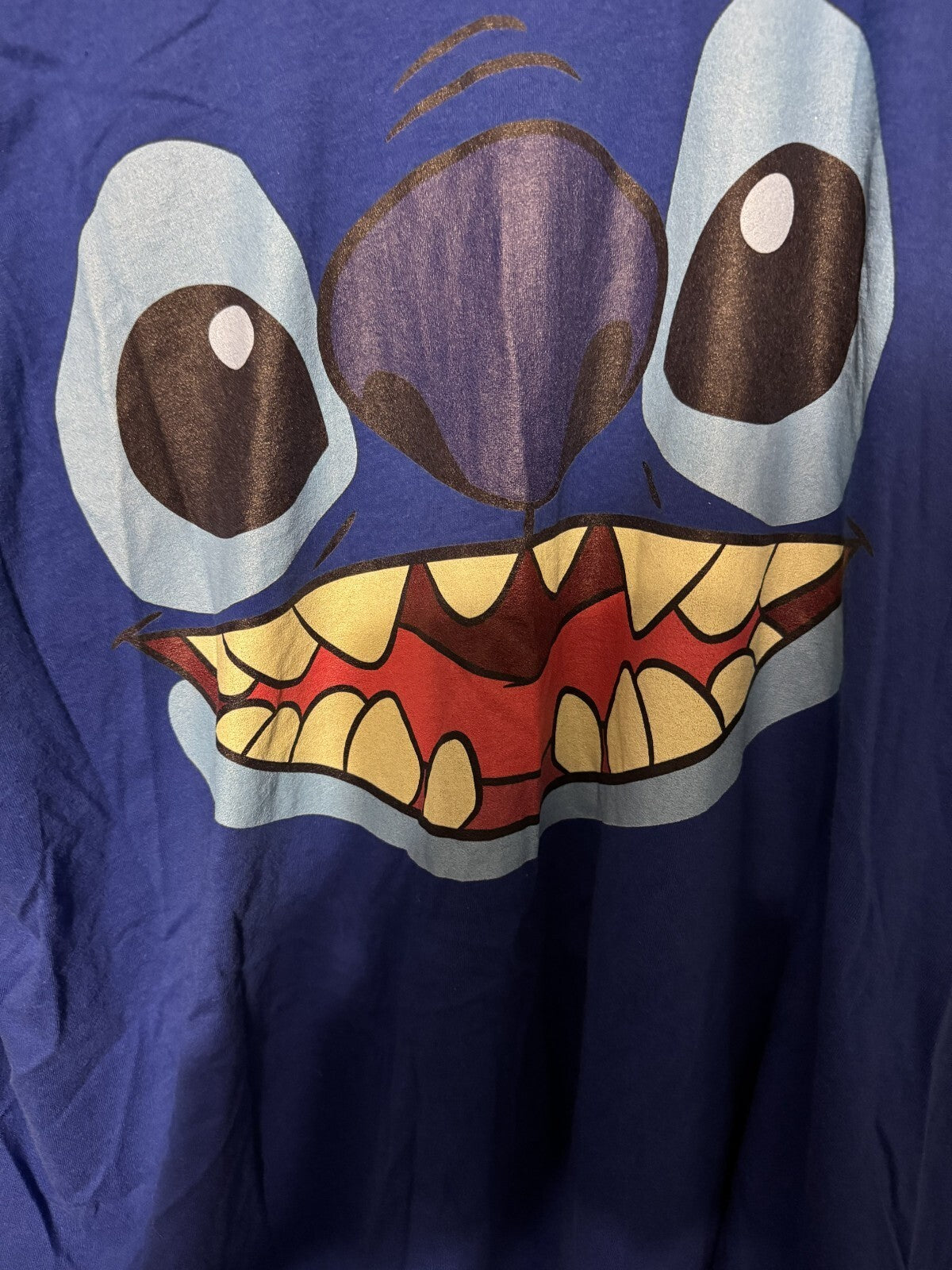 Stitch Disney Lilo & Stitch T Shirt Blue Men's Size XL