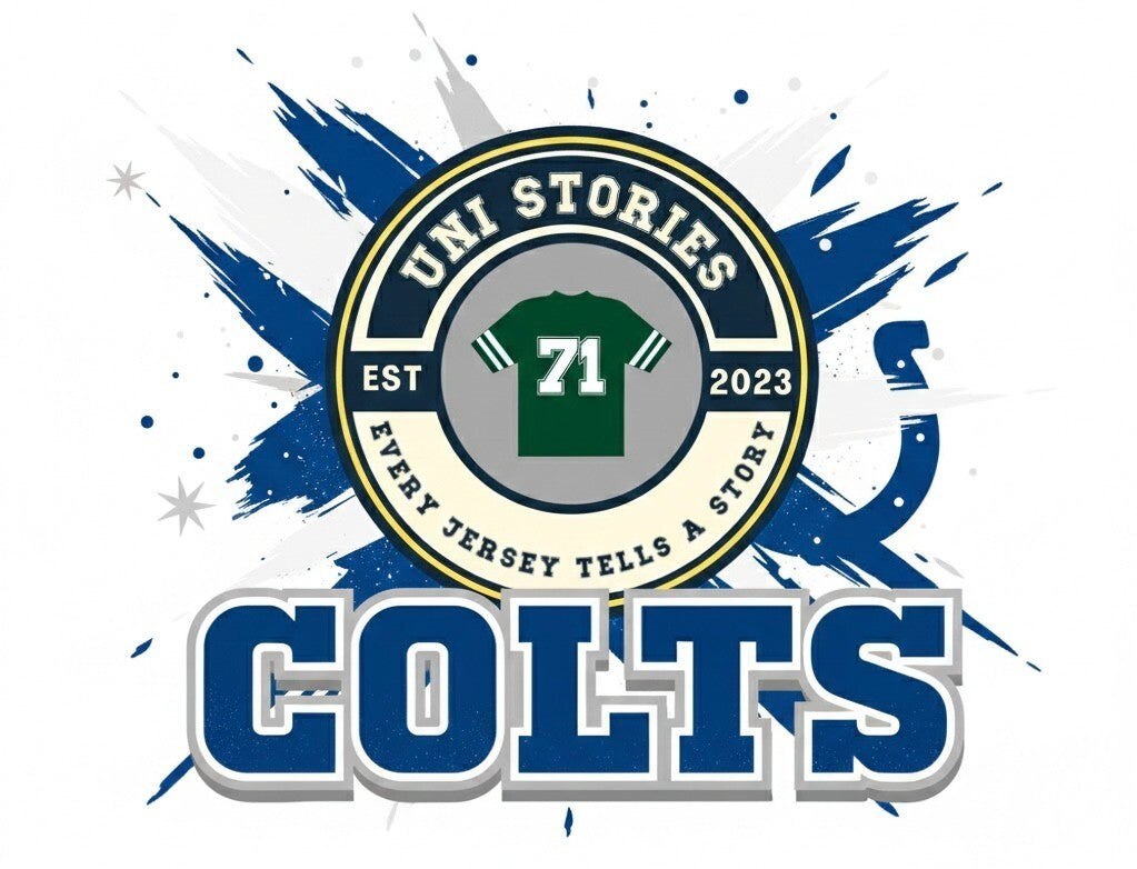 Indianapolis Colts Hoodie Mens L (?) White Blue Sweatshirt