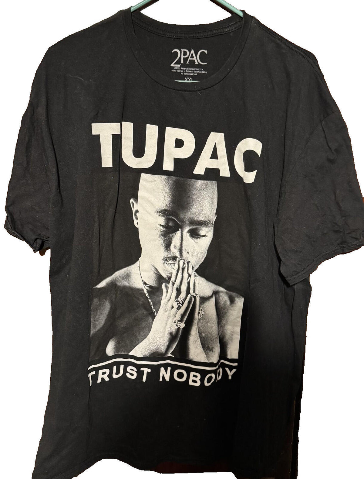 Tupac Shakur Trust Nobody t-shirt Black Men's size XXL