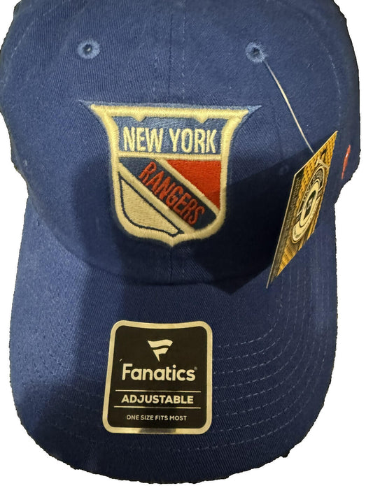 NEW YORK RANGERS Fanatics Snapback Hat OSFA Unstructured Dad Hat NEW WITH TAGS