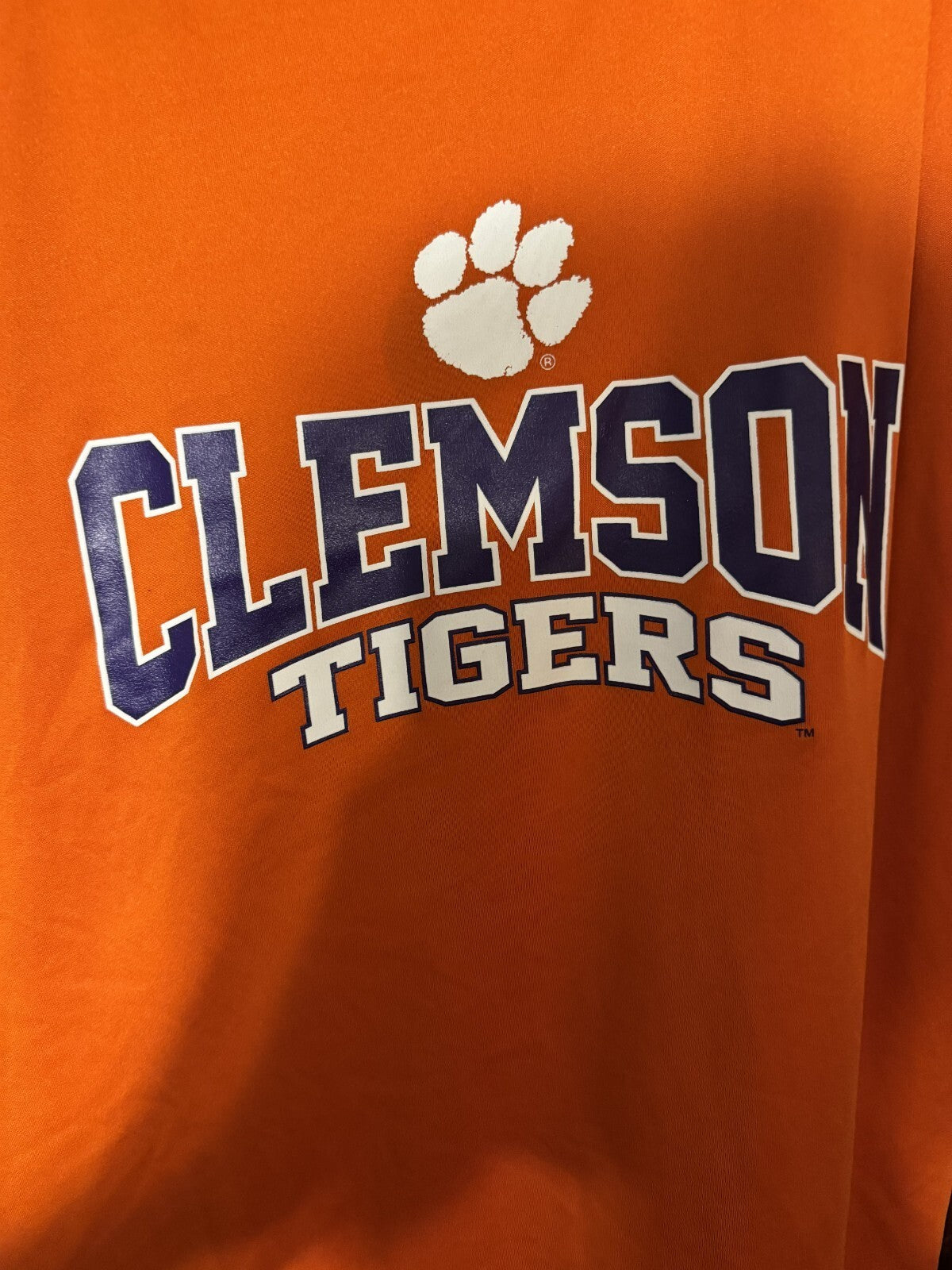 Clemson Tigers Russell Athletic T-shirt Men Sz XL ? Orange