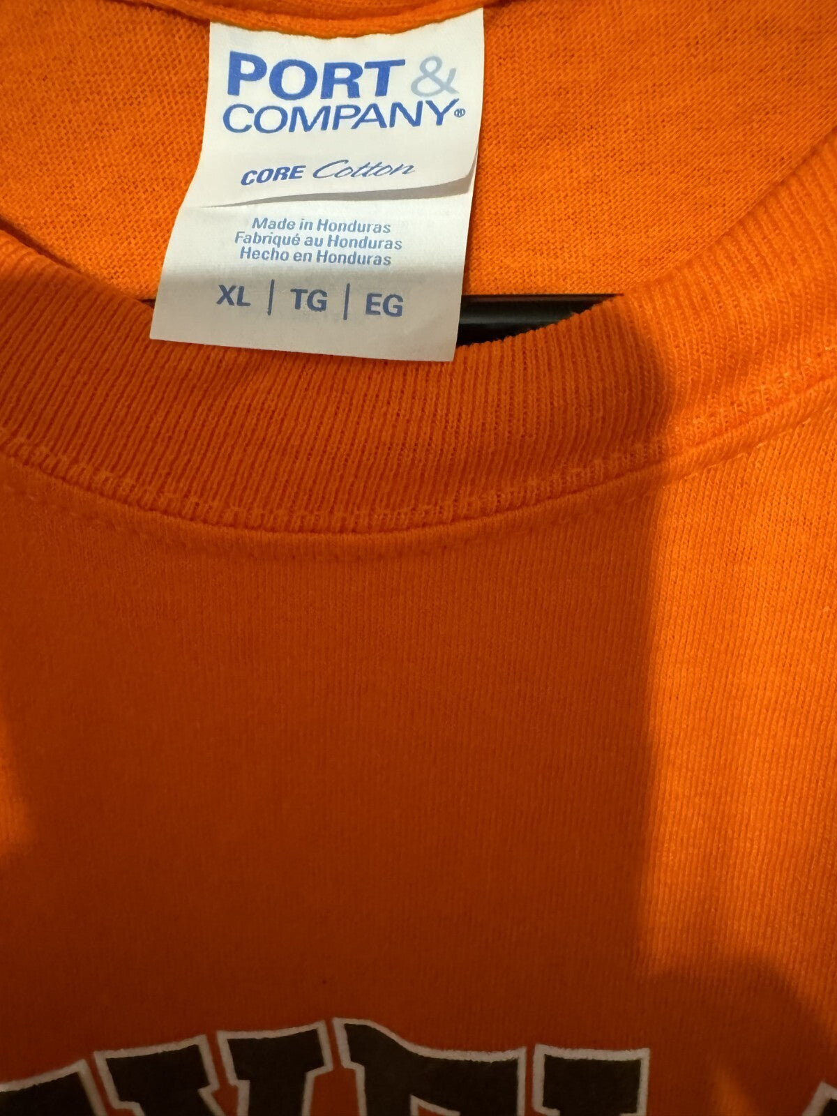 Cleveland Football Short Sleeve T-Shirt, Men’s Size XL Orange