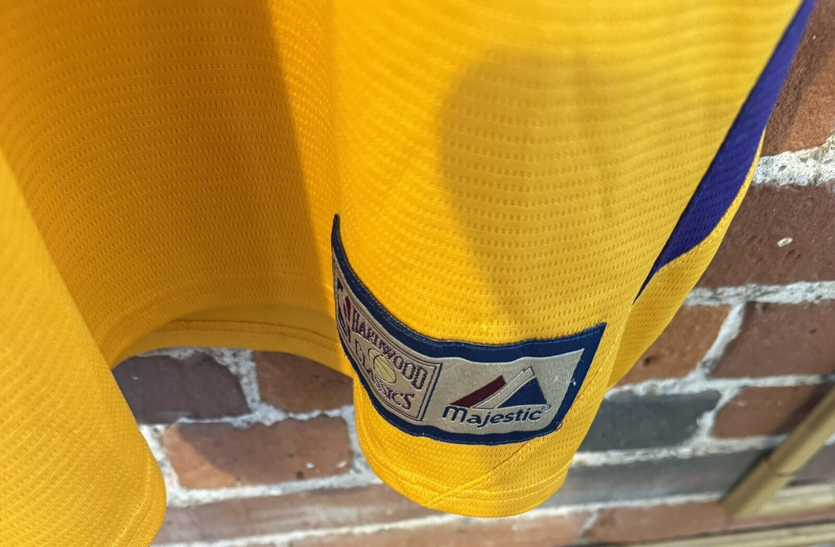Los Angeles LA Lakers Majestic Shooting Shirt Men 2XL Yellow