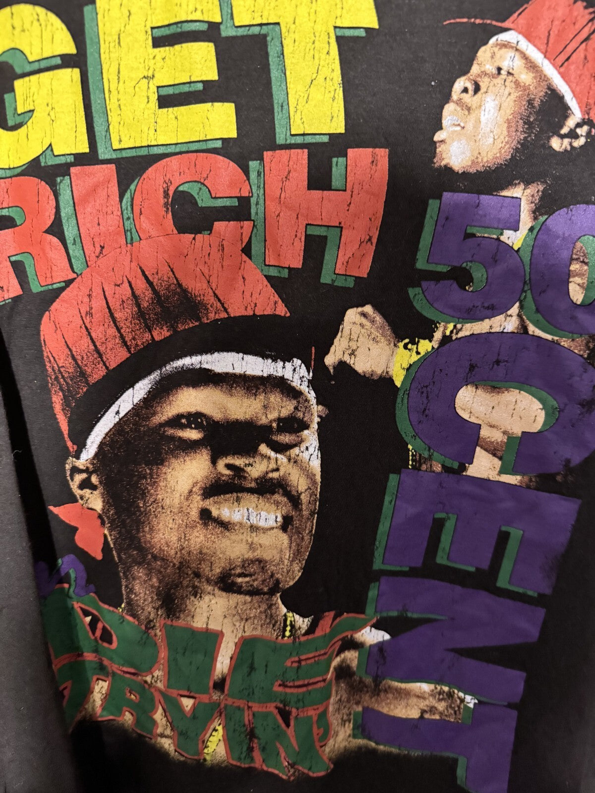 50 Cent Short Sleeve T-shirt Black Men's size XL