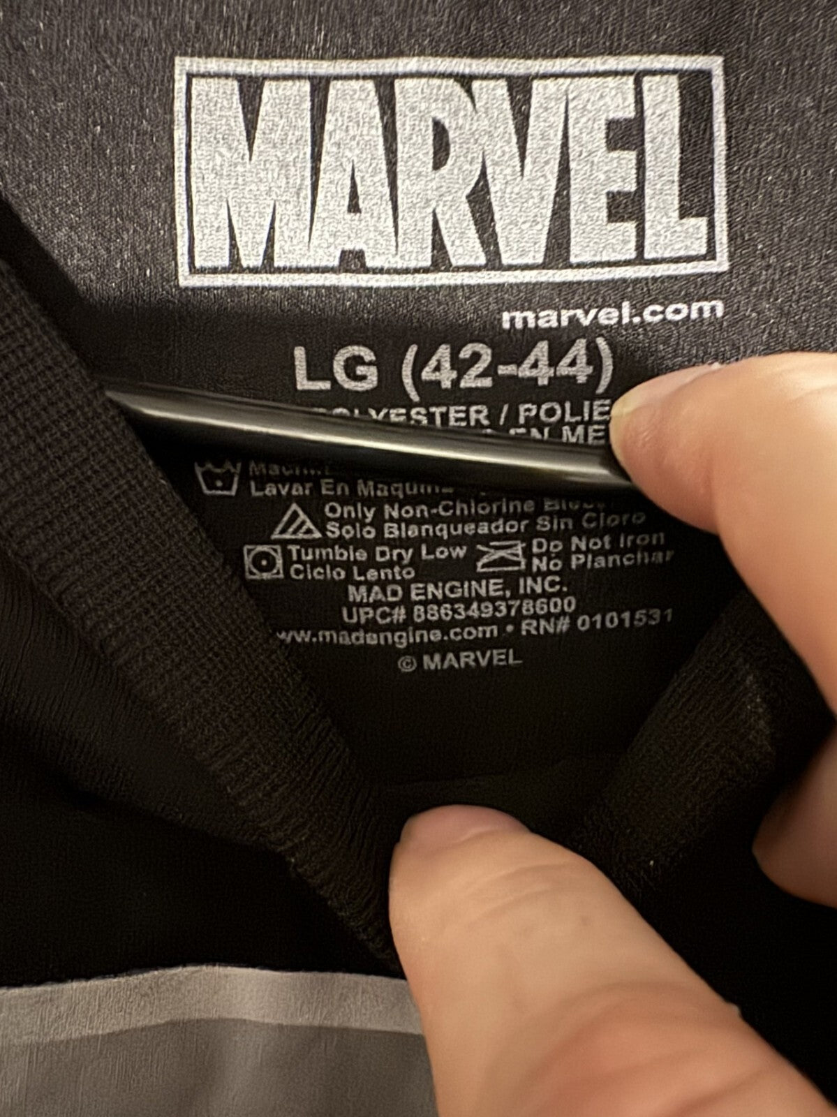 The Punisher Marvel T-Shirt Men's Size L Black