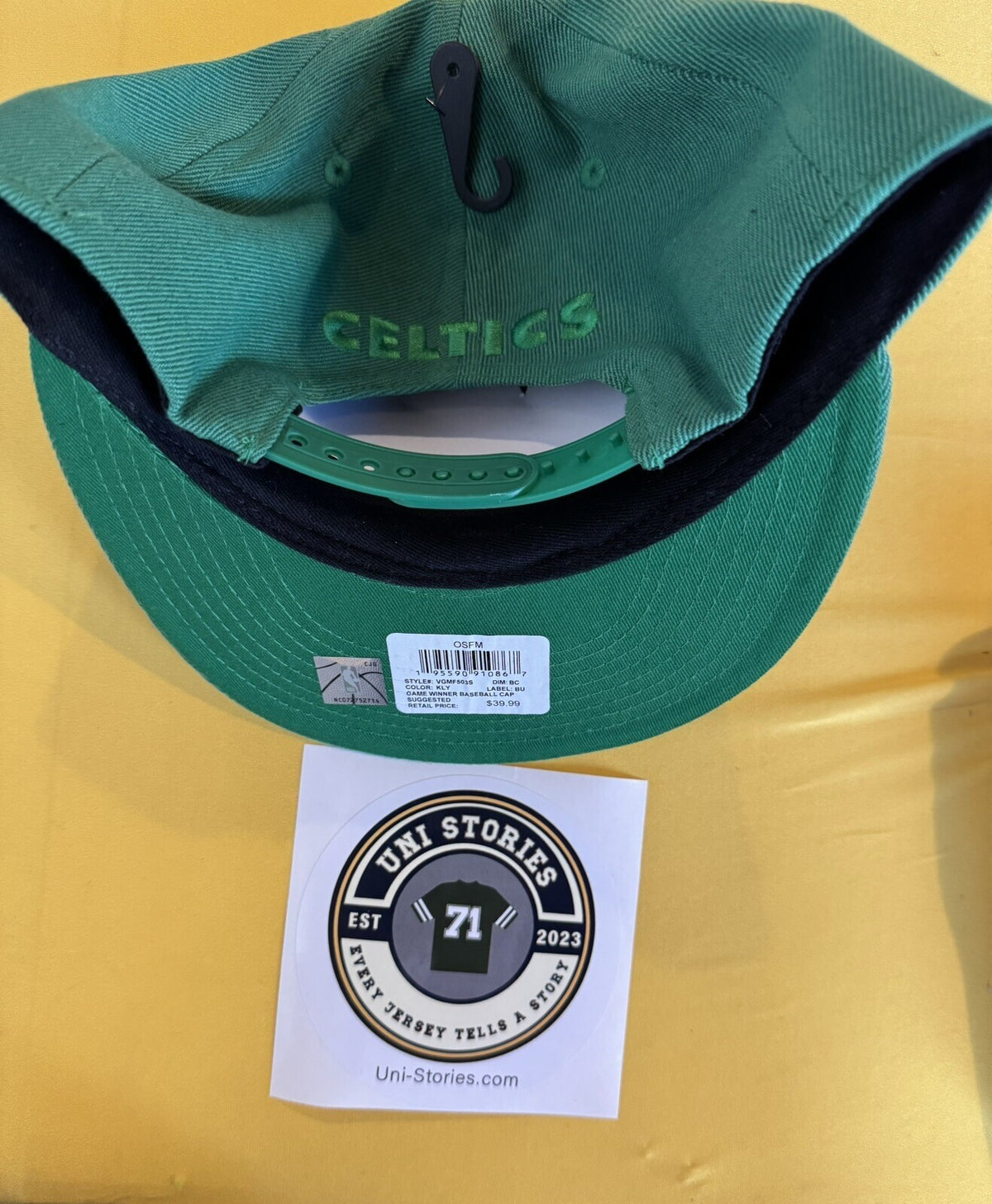 Boston Celtics Ultra Game Snapback hat Green NEW WITH TAGS
