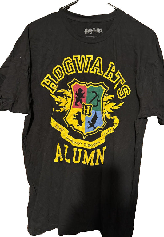 Harry Potter Hogwarts Alumni T-Shirt Men's Size XXL Black