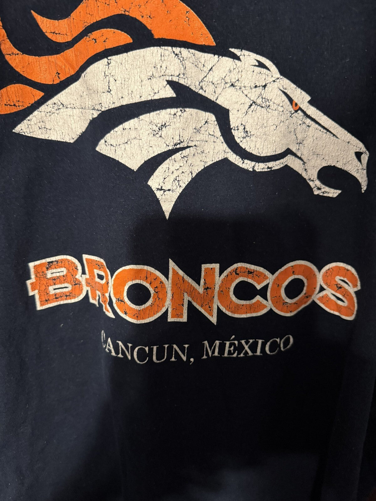 Denver Broncos Short Sleeve T-Shirt Men's L Blue