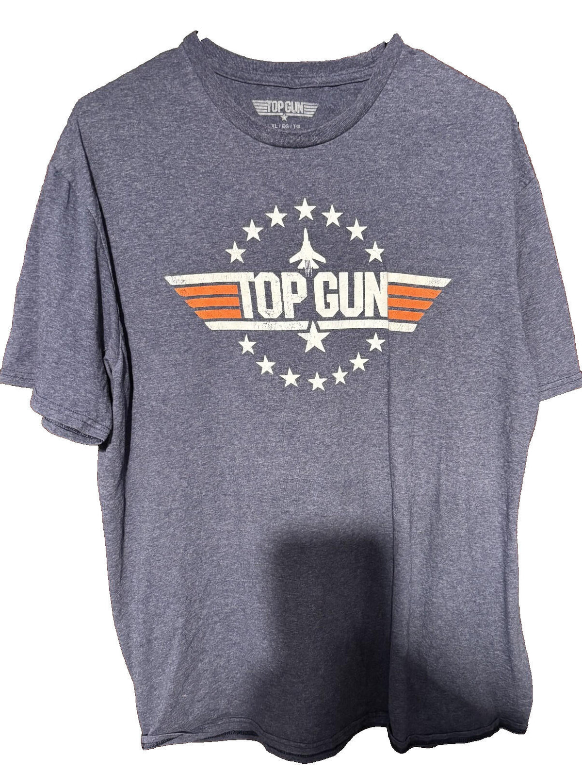 Top Gun Movie Logo T Shirt Men's Size XL Blue