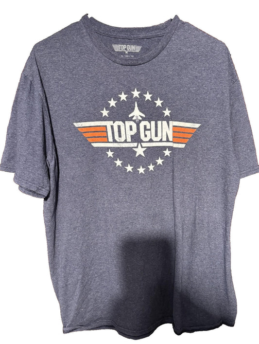 Top Gun Movie Logo T Shirt Men's Size XL Blue