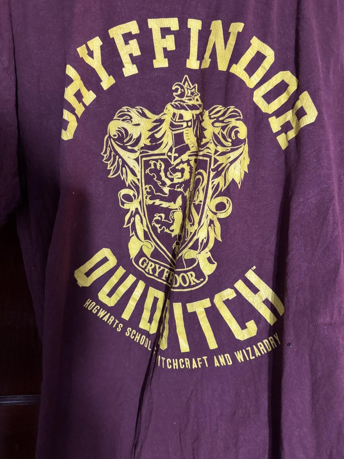 Harry Potter Hogwarts Gryffindor Quidditchn T-Shirt Men's Size 2XLT Red