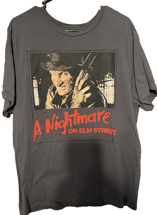 A Nightmare on Elm Street Logo T-Shirt Men's Size XL Gray