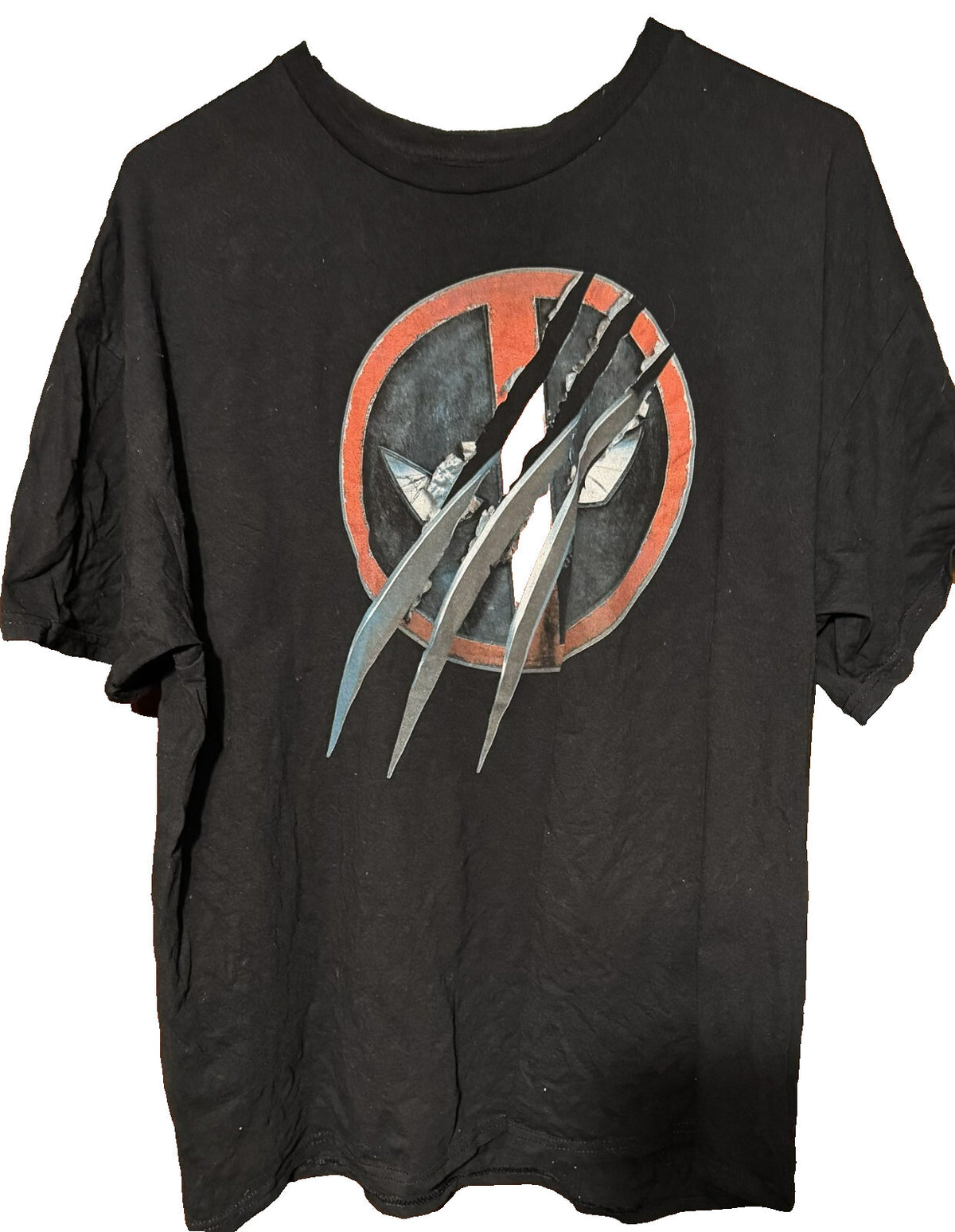 Deadpool & Wolverine Marvel S/S Tee shirt Men's Sz XL Black