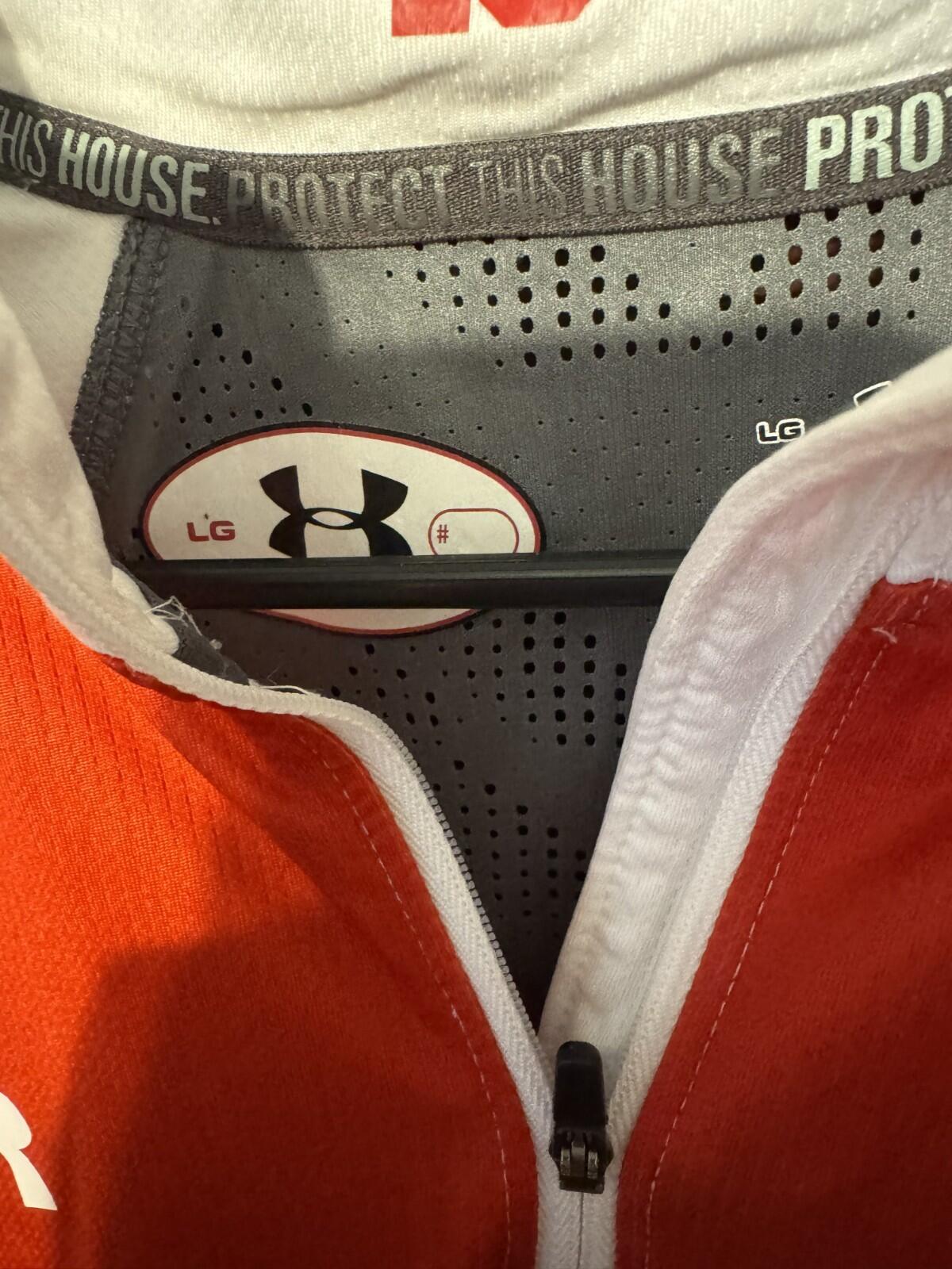 University of Utah Utes Under Armour 1/4 Zip Men's L Player Issued