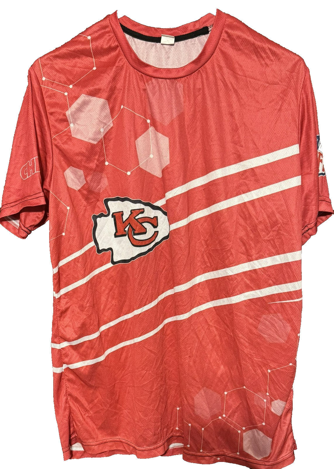 Kansas City Chiefs Red Sublimated Unbranded t-shirt Men's Size L