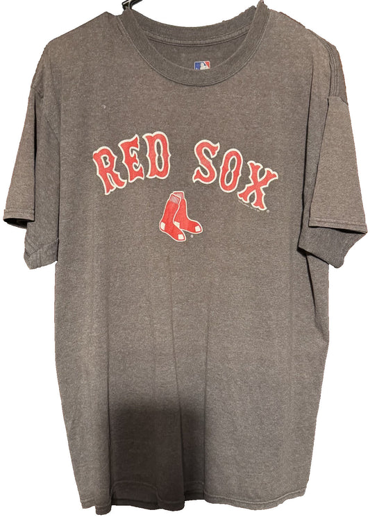 Boston Red Sox Short Sleeve Tee Men's L Gray MLB