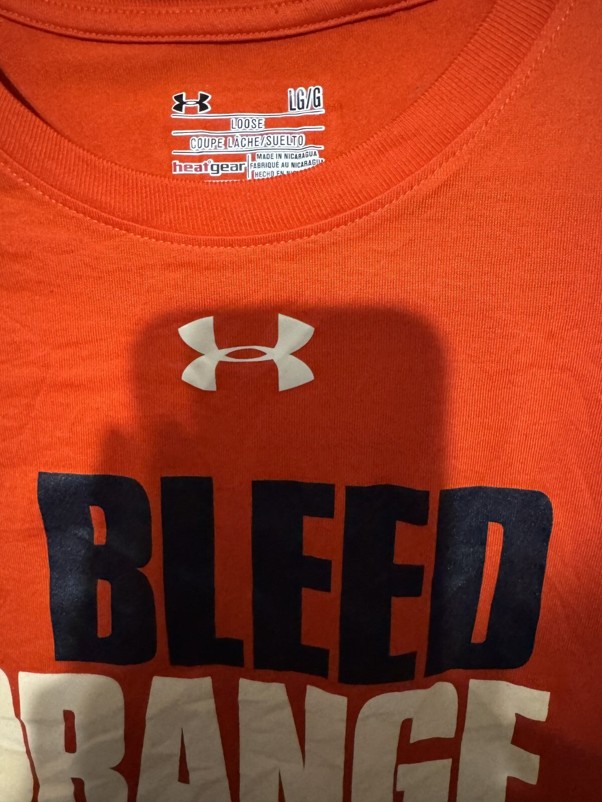 Syracuse Orangemen Under Armour Logo Tee Men's L Orange