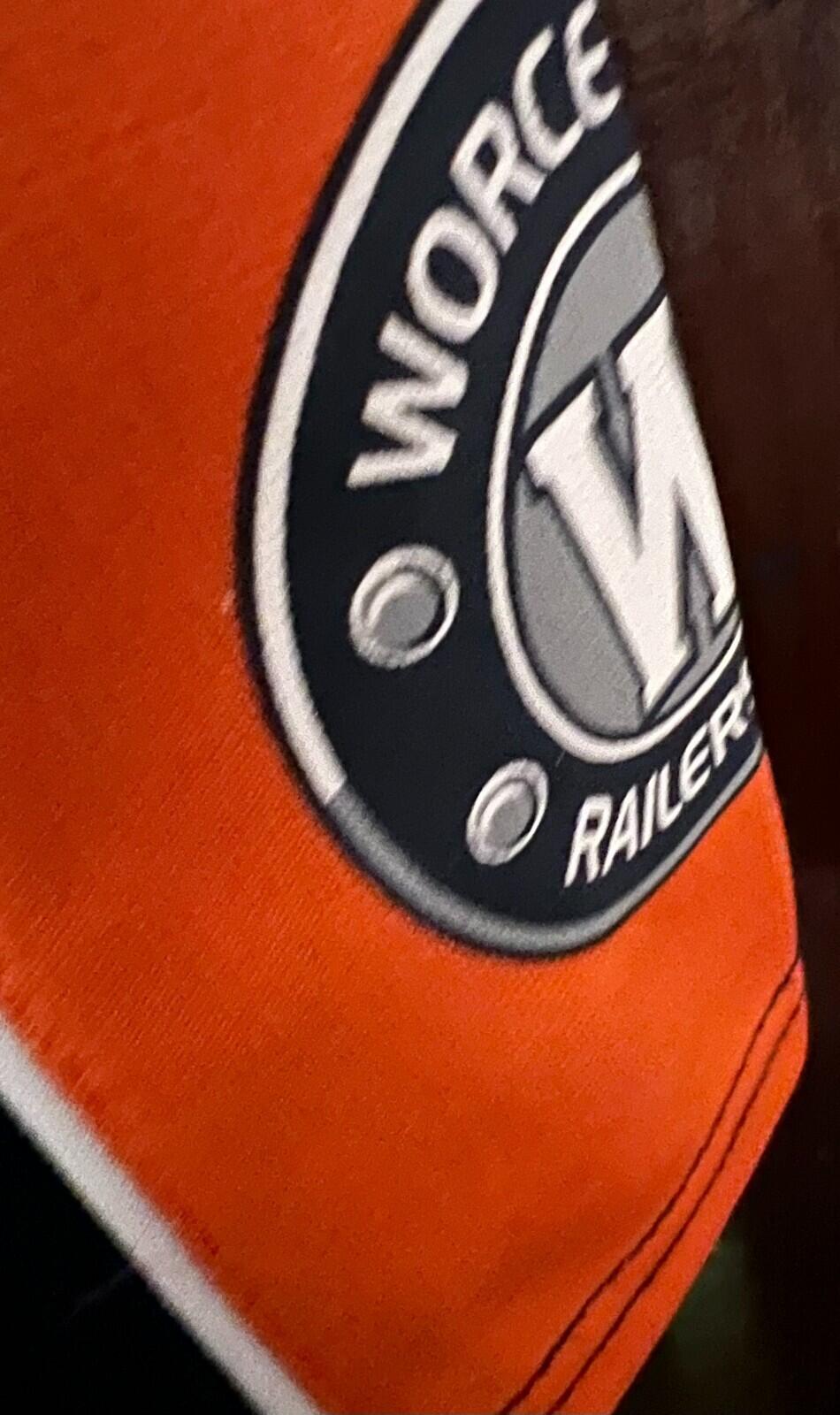 Worcester Railers Colosseum Football Blue Jersey Men Sz 2XL