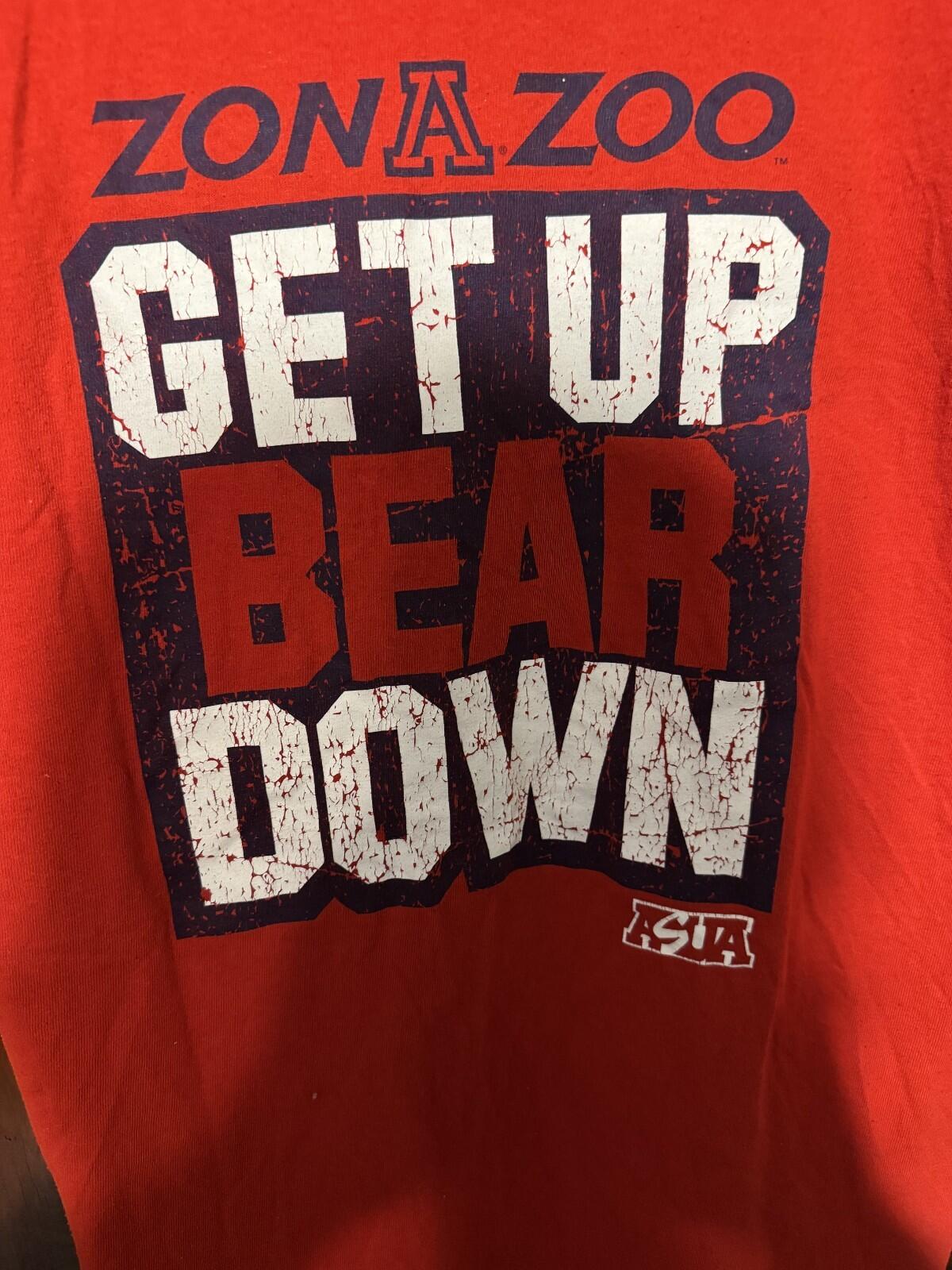 Arizona Wildcats Vintage T-shirt Men Sz L Red NCAA
