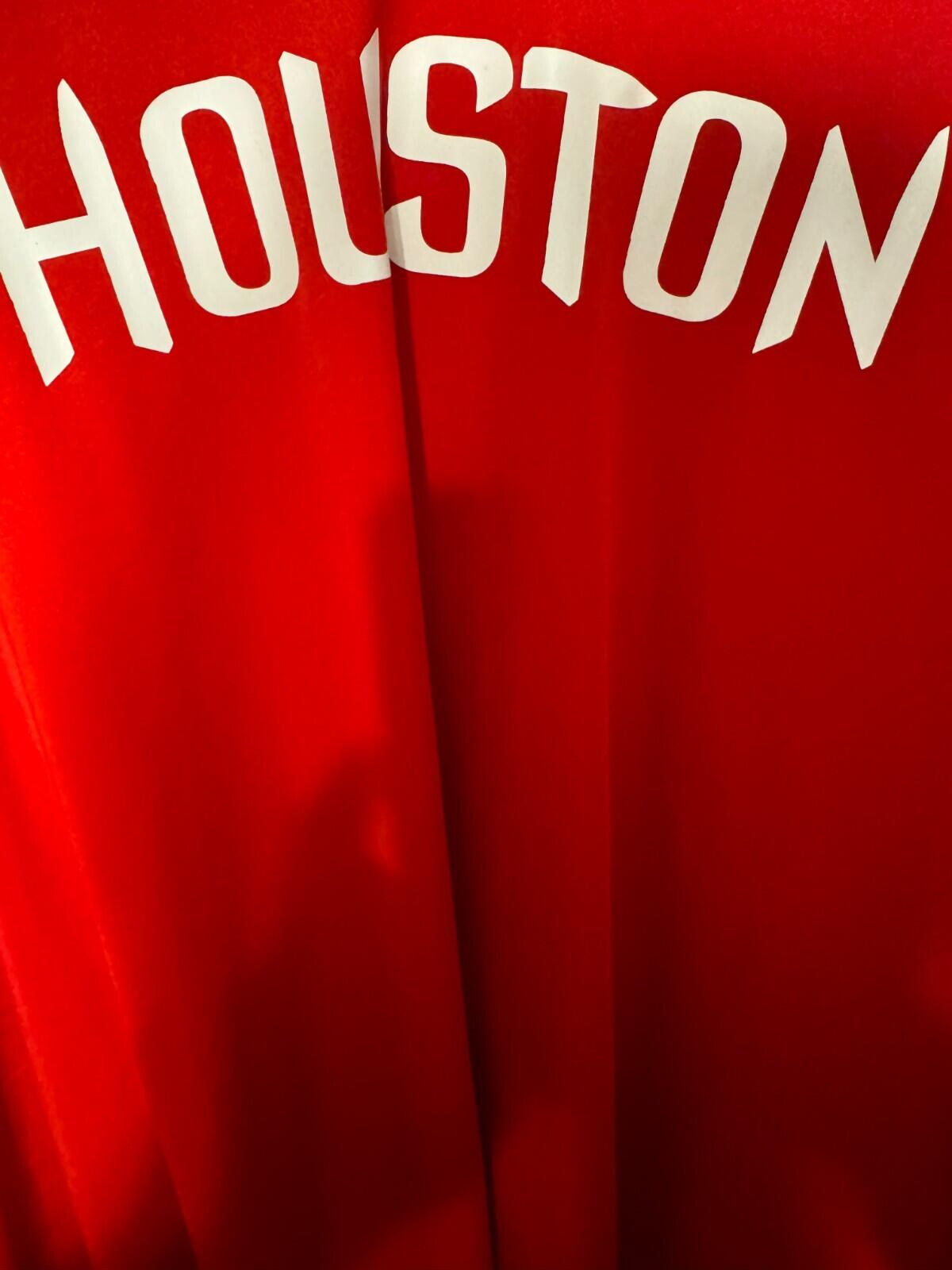 Houston Rockets Adidas NBA LS Shooting Shirt Men's 2XL Red